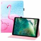 Colored Drawing Horizontal Flip PU Leather Case with Holder & Card Slots & Wallet & Sleep / Wake-up Function For iPad Pro 10.5(2017) / Air 10.5(2019) / 10.2(2019) / 10.2(2020)(Flamingo) - 1