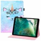 Colored Drawing Horizontal Flip PU Leather Case with Holder & Card Slots & Wallet & Sleep / Wake-up Function For For iPad Pro 10.5(2017) / Air 10.5(2019) / 10.2(2019) / 10.2(2020)(Smiley Cat) - 1