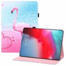 Colored Drawing Horizontal Flip PU Leather Case with Holder & Card Slots & Wallet & Sleep / Wake-up Function For iPad mini (2019) / mini 4 / mini 3 / mini 2 / mini(Flamingo) - 1