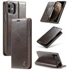 For iPhone 11 CaseMe-003 PU + PC Business Style Crazy Horse Texture Horizontal Flip Leather Case with Holder & Card Slots & Wallet(Brown) - 1