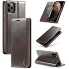 For iPhone 11 Pro Max CaseMe-003 PU + PC Business Style Crazy Horse Texture Horizontal Flip Leather Case with Holder & Card Slots & Wallet(Brown) - 1