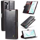 For Galaxy Note 10 CaseMe-003 PU + PC Business Style Crazy Horse Texture Horizontal Flip Leather Case with Holder & Card Slots & Wallet(Black) - 1