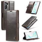 For Galaxy Note 10 CaseMe-003 PU + PC Business Style Crazy Horse Texture Horizontal Flip Leather Case with Holder & Card Slots & Wallet(Brown) - 1