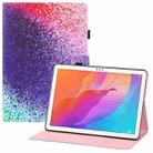 For Huawei Enjoy Tablet 2 10.1 / MatePad T 10s Colored Drawing Horizontal Flip PU Leather Case with Holder & Card Slots & Wallet(Rainbow Sand) - 1