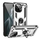 For Xiaomi Mi 11 Shockproof TPU + PC Protective Case with 360 Degree Rotating Holder(Silver) - 1