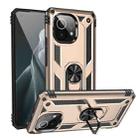 For Xiaomi Mi 11 Shockproof TPU + PC Protective Case with 360 Degree Rotating Holder(Gold) - 1