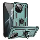 For Xiaomi Mi 11 Shockproof TPU + PC Protective Case with 360 Degree Rotating Holder(Green) - 1