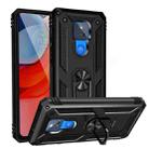 For Motorola Moto G Play (2021) Shockproof TPU + PC Protective Case with 360 Degree Rotating Holder(Black) - 1