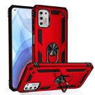 For Motorola Moto G Stylus (2021) Shockproof TPU + PC Protective Case with 360 Degree Rotating Holder(Red) - 1