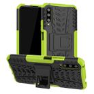 For Huawei Honor 9X Pro Tire Texture TPU + PC Shockproof Case with Holder(Green) - 1