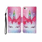 For iPhone 6 Painted Pattern Horizontal Flip Leathe Case(Unicorn) - 1