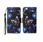 For iPhone 6 Plus Painted Pattern Horizontal Flip Leathe Case(Moon Butterfly) - 1