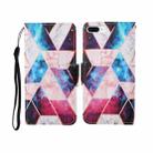 For iPhone 7 Plus Painted Pattern Horizontal Flip Leathe Case(Marble) - 1