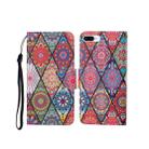 For iPhone 7 Plus Painted Pattern Horizontal Flip Leathe Case(Diamond) - 1