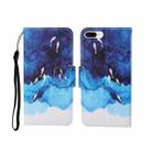 For iPhone 7 Plus Painted Pattern Horizontal Flip Leathe Case(Watercolor Fish) - 1