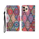 For iPhone 11 Pro Painted Pattern Horizontal Flip Leathe Case(Diamond) - 1