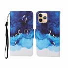 For iPhone 11 Pro Painted Pattern Horizontal Flip Leathe Case(Watercolor Fish) - 1