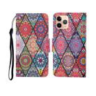 For iPhone 11 Pro Max Painted Pattern Horizontal Flip Leathe Case(Diamond) - 1