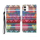 For iPhone 12 mini Painted Pattern Horizontal Flip Leathe Case(Tribal Ethnic Style) - 1