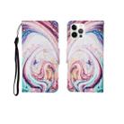 For iPhone 12/12 Pro Painted Pattern Horizontal Flip Leathe Case(Whirlpool Marble) - 1