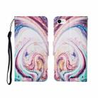 For iPhone SE (2020)/ 7 /8 Painted Pattern Horizontal Flip Leathe Case(Whirlpool Marble) - 1