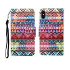 For iPhone X Painted Pattern Horizontal Flip Leathe Case(Tribal Ethnic Style) - 1