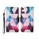 For iPhone XR Painted Pattern Horizontal Flip Leathe Case(Marble) - 1