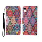 For iPhone XR Painted Pattern Horizontal Flip Leathe Case(Diamond) - 1