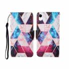 For iPhone XS Max Painted Pattern Horizontal Flip Leathe Case(Marble) - 1