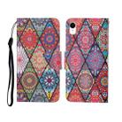 For iPhone XS Max Painted Pattern Horizontal Flip Leathe Case(Diamond) - 1