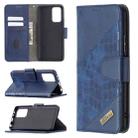 For Xiaomi Redmi Note 10 Pro Matching Color Crocodile Texture Horizontal Flip PU Leather Case with Wallet & Holder & Card Slots(Blue) - 1