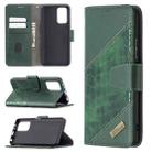 For Xiaomi Redmi Note 10 Pro Matching Color Crocodile Texture Horizontal Flip PU Leather Case with Wallet & Holder & Card Slots(Green) - 1