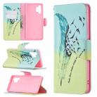 For Samsung Galaxy A32 4G Colored Drawing Pattern Horizontal Flip Leather Case with Holder & Card Slots & Wallet(Feather) - 1