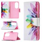 For Huawei P50 Pro Colored Drawing Pattern Horizontal Flip Leather Case with Holder & Card Slots & Wallet(Sun Flower) - 1