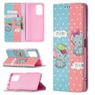 For Xiaomi Redmi Note 10 Pro Colored Drawing Pattern Invisible Magnetic Horizontal Flip PU Leather Case with Holder & Card Slots & Wallet(Elephant) - 1