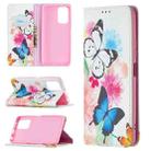 For Xiaomi Redmi Note 10 Pro Colored Drawing Pattern Invisible Magnetic Horizontal Flip PU Leather Case with Holder & Card Slots & Wallet(Two Butterflies) - 1