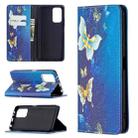 For Xiaomi Redmi Note 10 Pro Colored Drawing Pattern Invisible Magnetic Horizontal Flip PU Leather Case with Holder & Card Slots & Wallet(Gold Butterflies) - 1