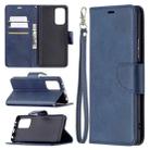 For Xiaomi Redmi Note 10 Pro Retro Lambskin Texture Pure Color Horizontal Flip PU Leather Case with Holder & Card Slots & Wallet & Lanyard(Blue) - 1