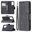 For Xiaomi Redmi Note 10 Pro Retro Lambskin Texture Pure Color Horizontal Flip PU Leather Case with Holder & Card Slots & Wallet & Lanyard(Black) - 1