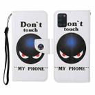 For Samsung Galaxy A31 Colored Drawing Pattern Horizontal Flip Leather Case with Holder & Card Slots & Wallet & Lanyard(Black Planet) - 1