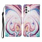 For Samsung Galaxy A32 5G Colored Drawing Pattern Horizontal Flip Leather Case with Holder & Card Slots & Wallet & Lanyard(Whirlpool Marble) - 1