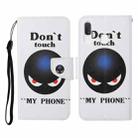 For Samsung Galaxy A40 Colored Drawing Pattern Horizontal Flip Leather Case with Holder & Card Slots & Wallet & Lanyard(Black Planet) - 1