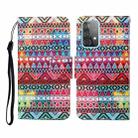 For Samsung Galaxy A52 5G / 4G Colored Drawing Pattern Horizontal Flip Leather Case with Holder & Card Slots & Wallet & Lanyard(Tribal Ethnic Style) - 1