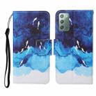 For Samsung Galaxy Note20 Colored Drawing Pattern Horizontal Flip Leather Case with Holder & Card Slots & Wallet & Lanyard(Watercolor Fish) - 1