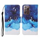 For Samsung Galaxy Note20 Ultra Colored Drawing Pattern Horizontal Flip Leather Case with Holder & Card Slots & Wallet & Lanyard(Watercolor Fish) - 1