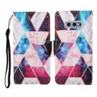 For Samsung Galaxy S10e Colored Drawing Pattern Horizontal Flip Leather Case with Holder & Card Slots & Wallet & Lanyard(Starry Marble) - 1