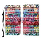 For Samsung Galaxy S10e Colored Drawing Pattern Horizontal Flip Leather Case with Holder & Card Slots & Wallet & Lanyard(Tribal Ethnic Style) - 1