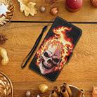 For Samsung Galaxy S20 Ultra Colored Drawing Pattern Horizontal Flip Leather Case with Holder & Card Slots & Wallet & Lanyard(Flame Skull) - 6