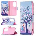 For Huawei P50 Pro Colored Drawing Pattern Horizontal Flip Leather Case with Holder & Card Slots & Wallet(Owl) - 1