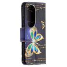 For Huawei P50 Pro Colored Drawing Pattern Horizontal Flip Leather Case with Holder & Card Slots & Wallet(Big Butterfly) - 3